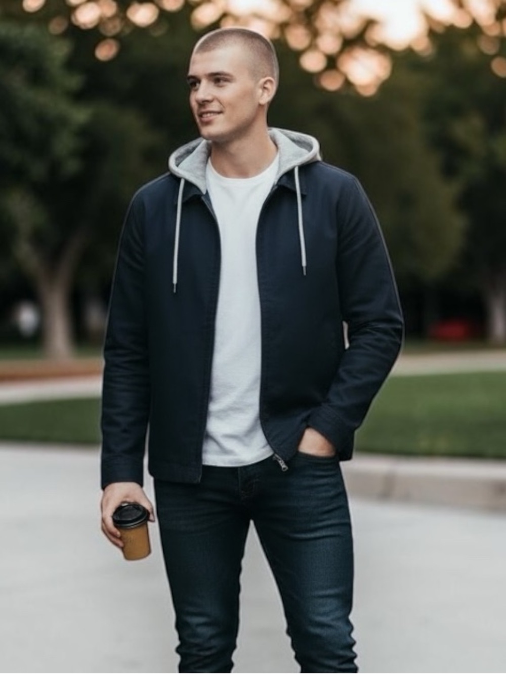 Volcom Black Jacket with Gray Hooded Liner